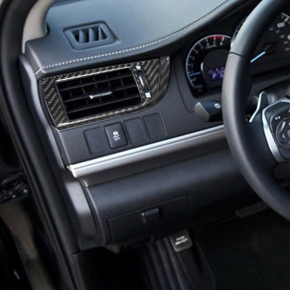 Trim Strip Above Air Conditioning Vents Carbon Fiber for Toyota for Camry 2012-2014