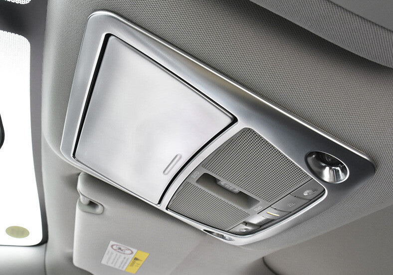 Front Reading Lamp Frame Cover Trim for Nissan Murano 2015-21 Silver Car Steel