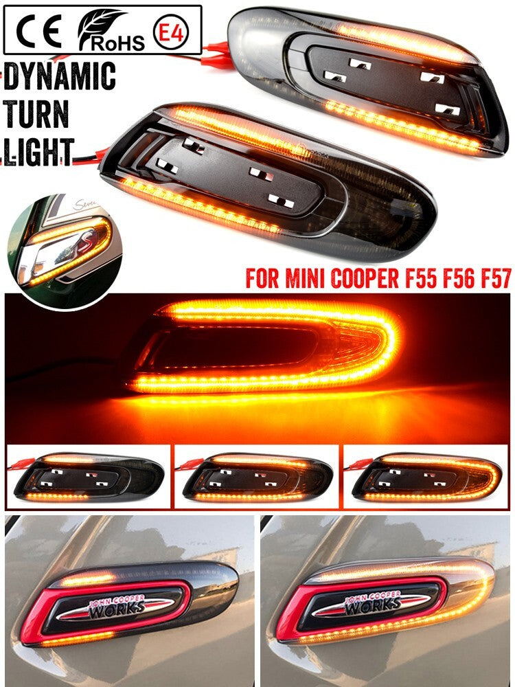 Dynamic Side Marker Turn Light for MINI F55 F56 14- F57 16