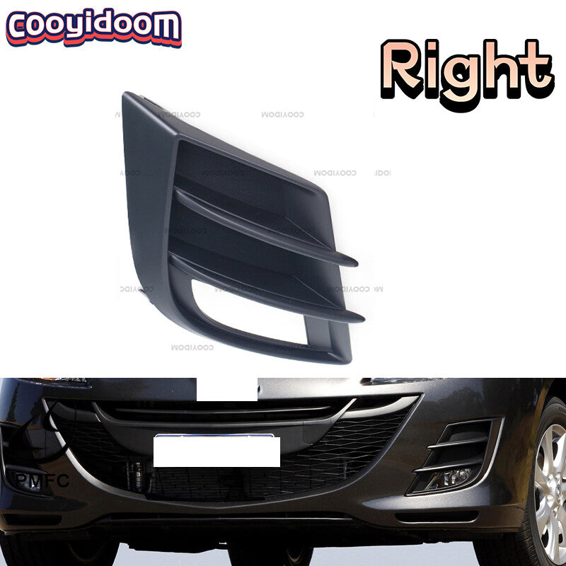 The right front bumper fog light cover is suitable for Mazda 3 BL BK models from 2009 to 2013.