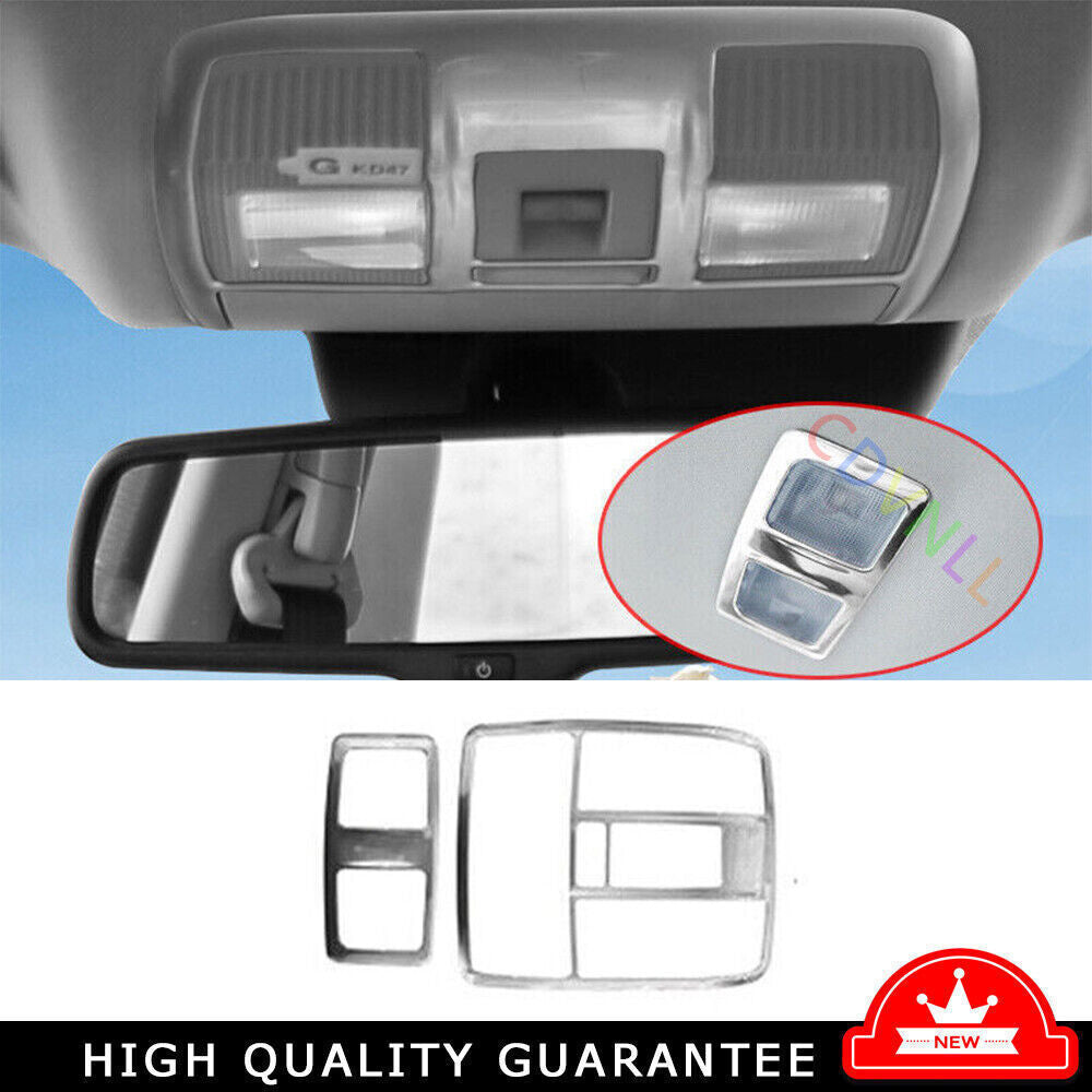 for Mazda 3 Axela 17-18 Matte Silver ABS Inner Reading Light Frame Cover Trim 2X