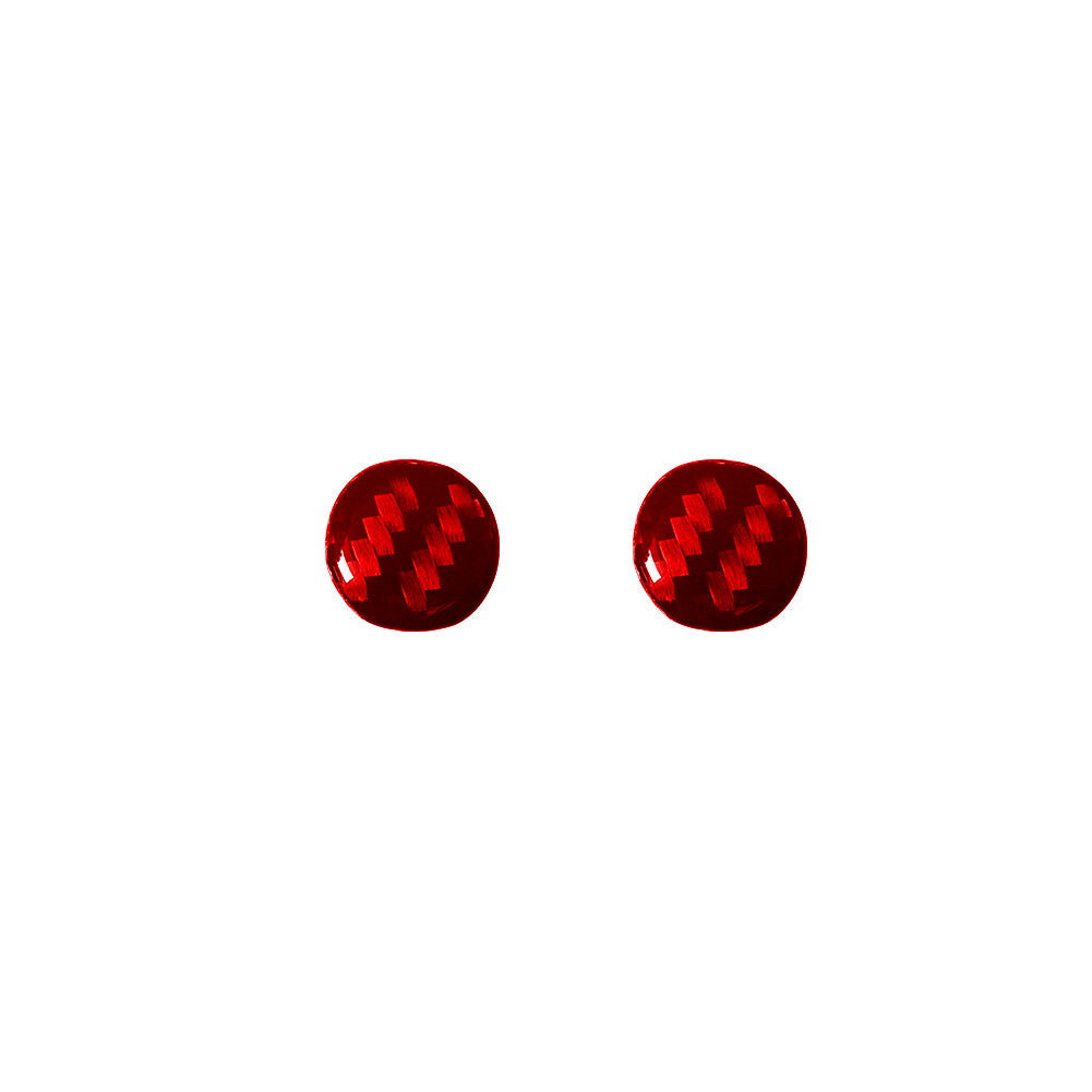 Red Carbon Fiber Regular Radio Buttons Trim for Mitsubishi Outlander 2014-2016