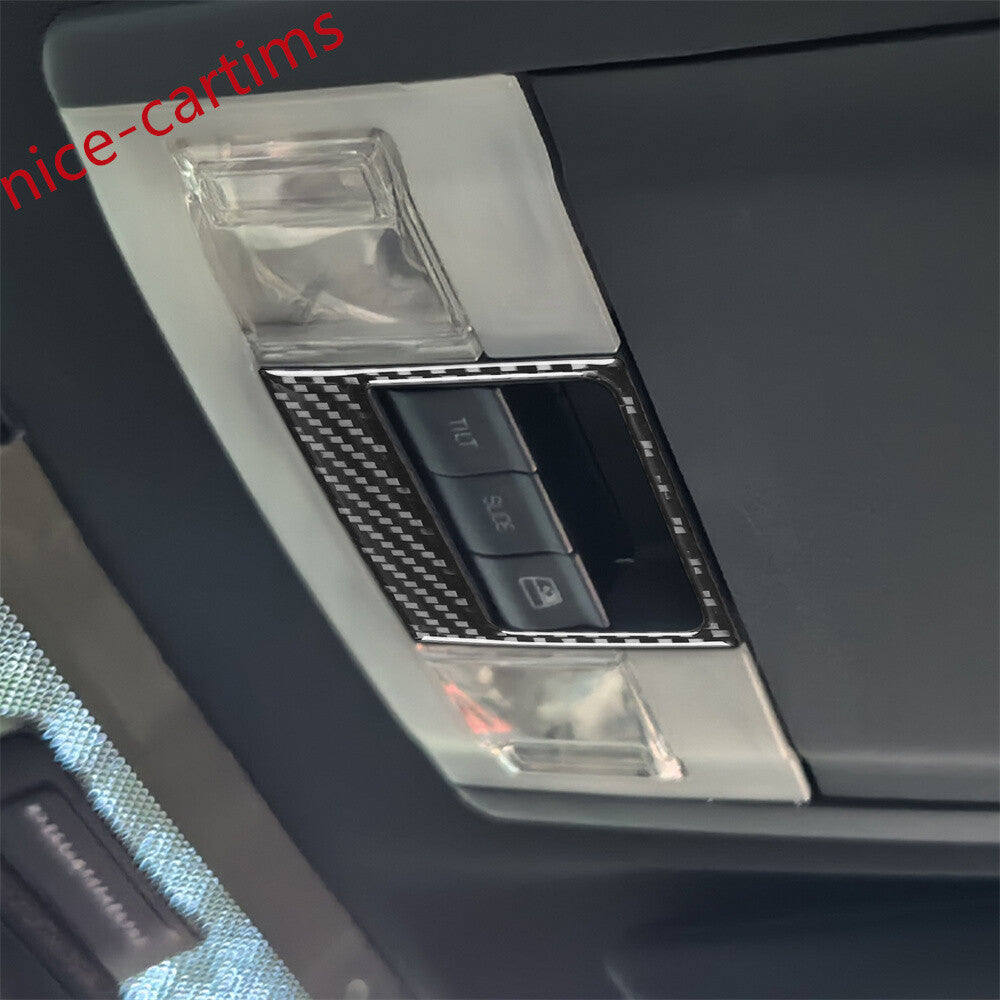 Carbon Fiber Reading Light Sunroof Switch Button Cover Fit for Ford F150 2009-14