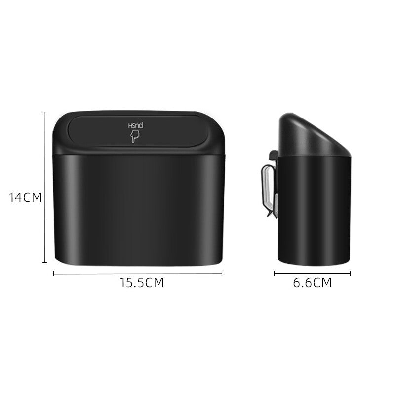 1Pc Car Trash Can for Mini Garbage Dust Holder Box Rubbish Bin Interior Accessories
