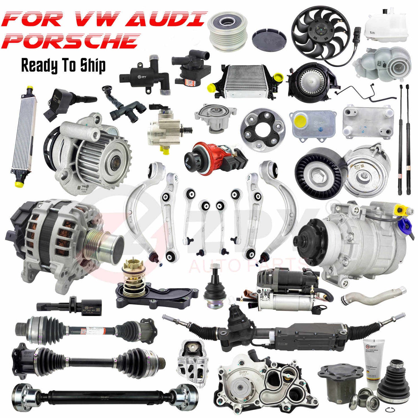 2P ZPY Suspension Control Arm Ball Joint Assembly Front Upper 4M0407505B