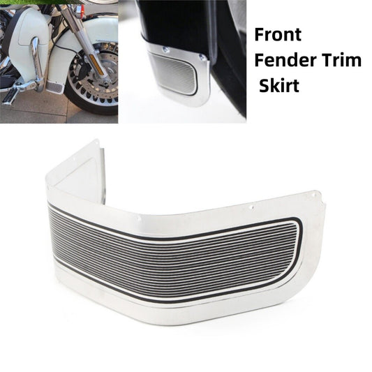 Chrome Front Fender Trim Skirt for Harley Touring Road Glide Electra Tri Glide