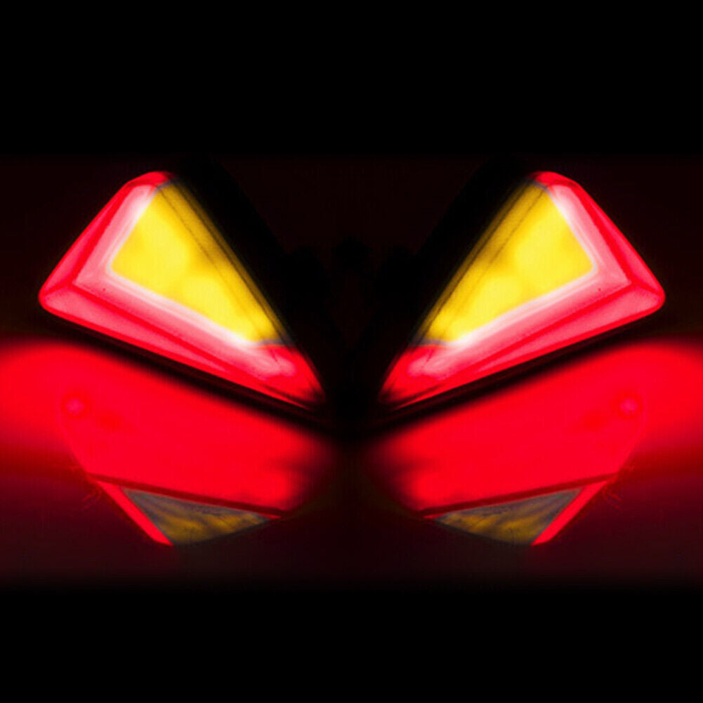 Motorcycle Amber Red Flush Mount LED Turn Signal DRL Blinker Light Indicator