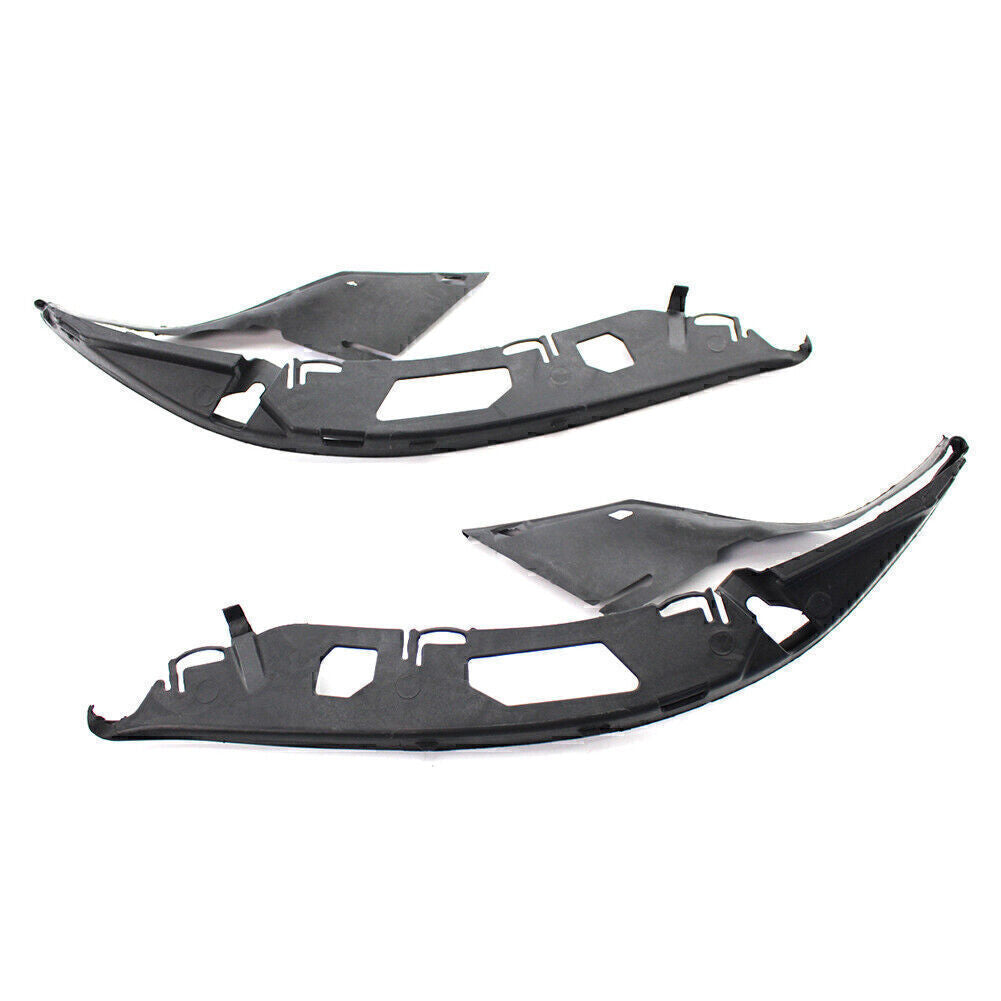 2x Upper Headlight Gaskets Left+Right Kit Fit for BMW 5 Series E60 525xi 528i Black