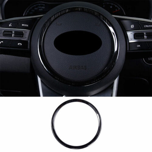 for Kia Seltos 2020-2023 Black Inner Steering Wheel Horn Button Ring Trim Cover