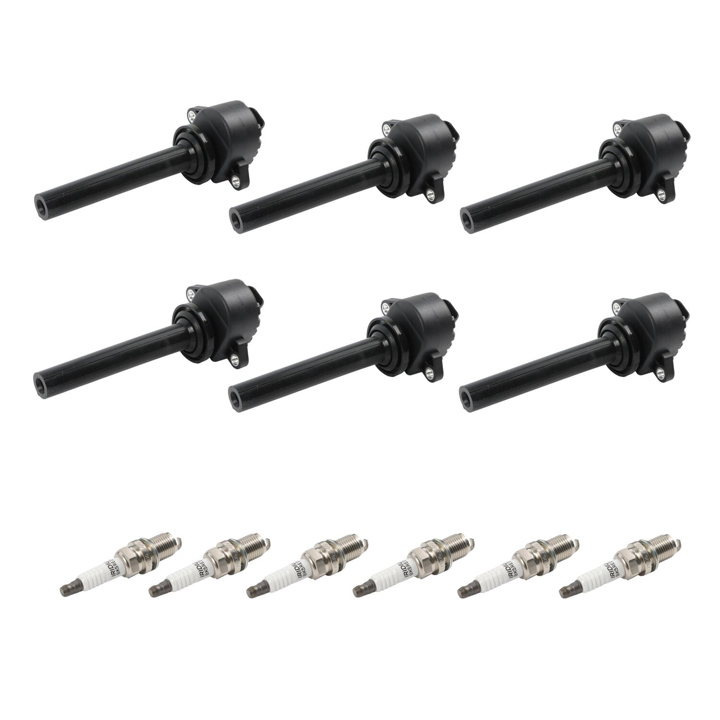 6PCS For 2000-2002 for Isuzu Trooper 3.5L V6 Ignition Coil  Spark Plug UF252
