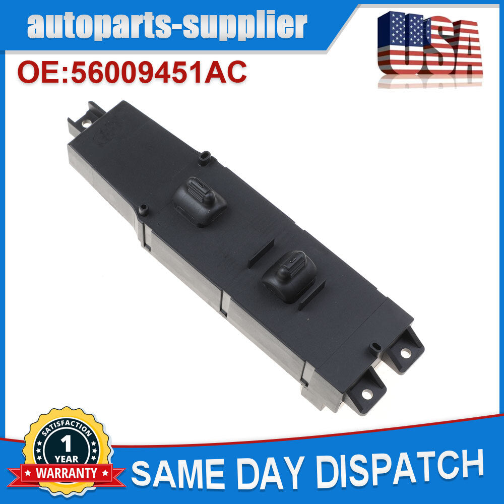 Applicable to the right-side passenger power window control switch of 1997-2001 for Jeep Cherokee.