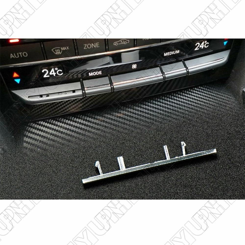 For 08-14 for Mercedes-Benz W212 Left Center A/C TEMP Switch Button Trim Strip Matte
