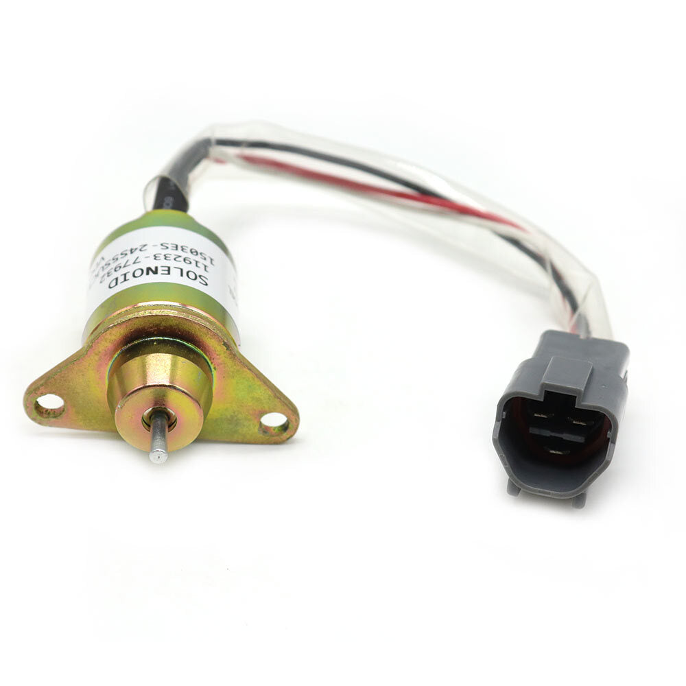For Yanmar Tractor Fuel Shutdown Diesel Shut Off Solenoid 11923377932