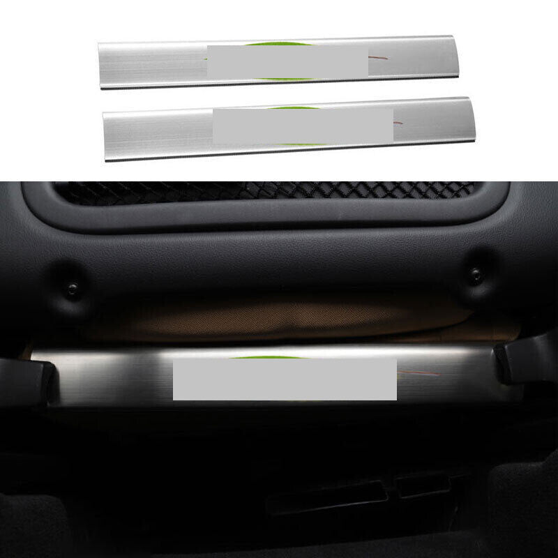 for Volvo XC40 2019-2022 Silver Titanium Rear Air Outlet Anti-Kick Panel Trim 2x