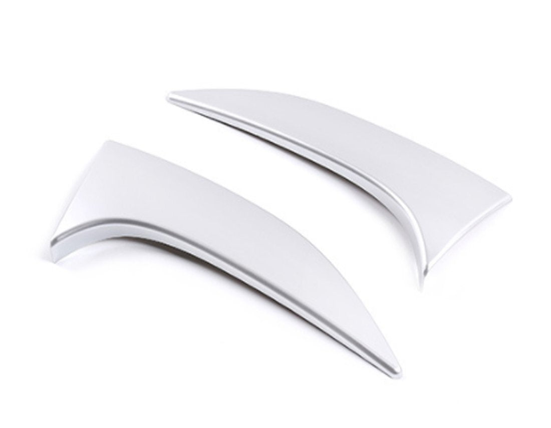 2¡Á Silver ABS Rear Tailgate Triangle Panel Trim for Alfa Romeo for Stelvio 2017-2020