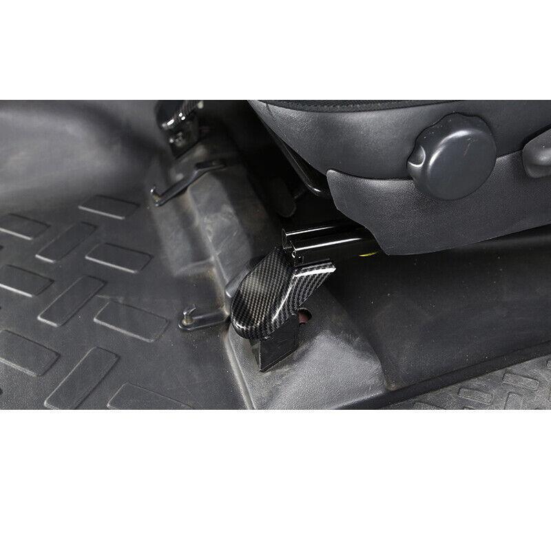 for Toyota FJ Cruiser 2007-2021 ABS Carbon Fiber Front for Seat Base Protect Trim 2X