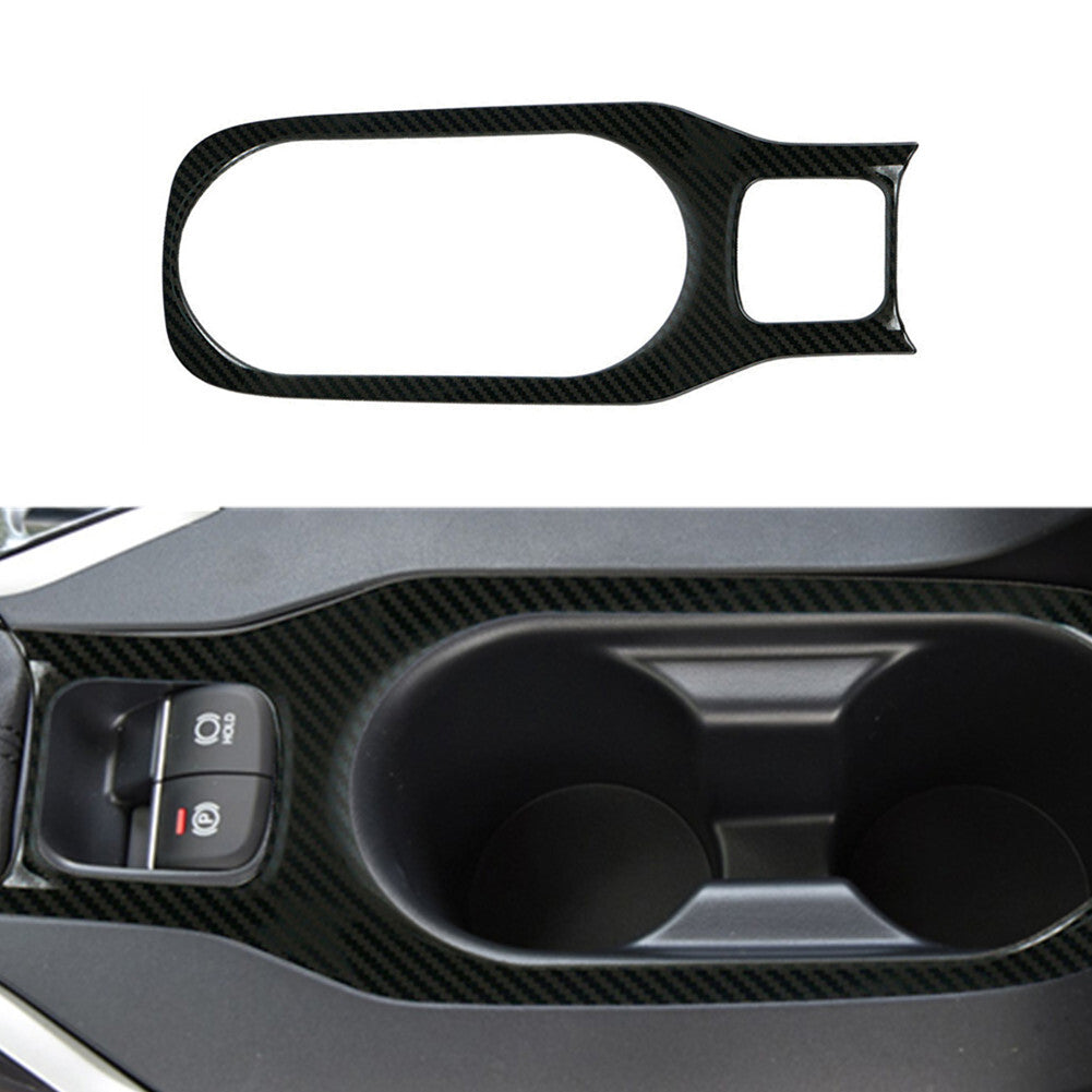 Carbon Fiber Water Cup holder Frame Cover Trim for Toyota for Corolla 2014-2018