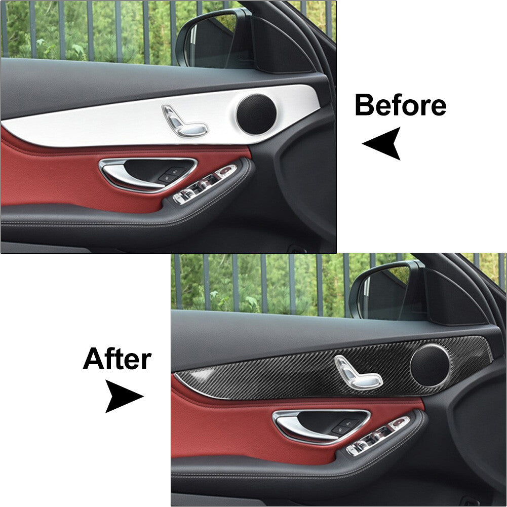 for Benz C Class W205 14-21 GLC Class X253 Interior Door Panel Cover Trim
