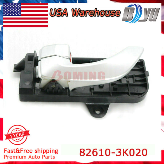 1pcDoor Handle Driver Side Inside Silver For 05-08 for Hyundai Sonata FL 82610-3K020
