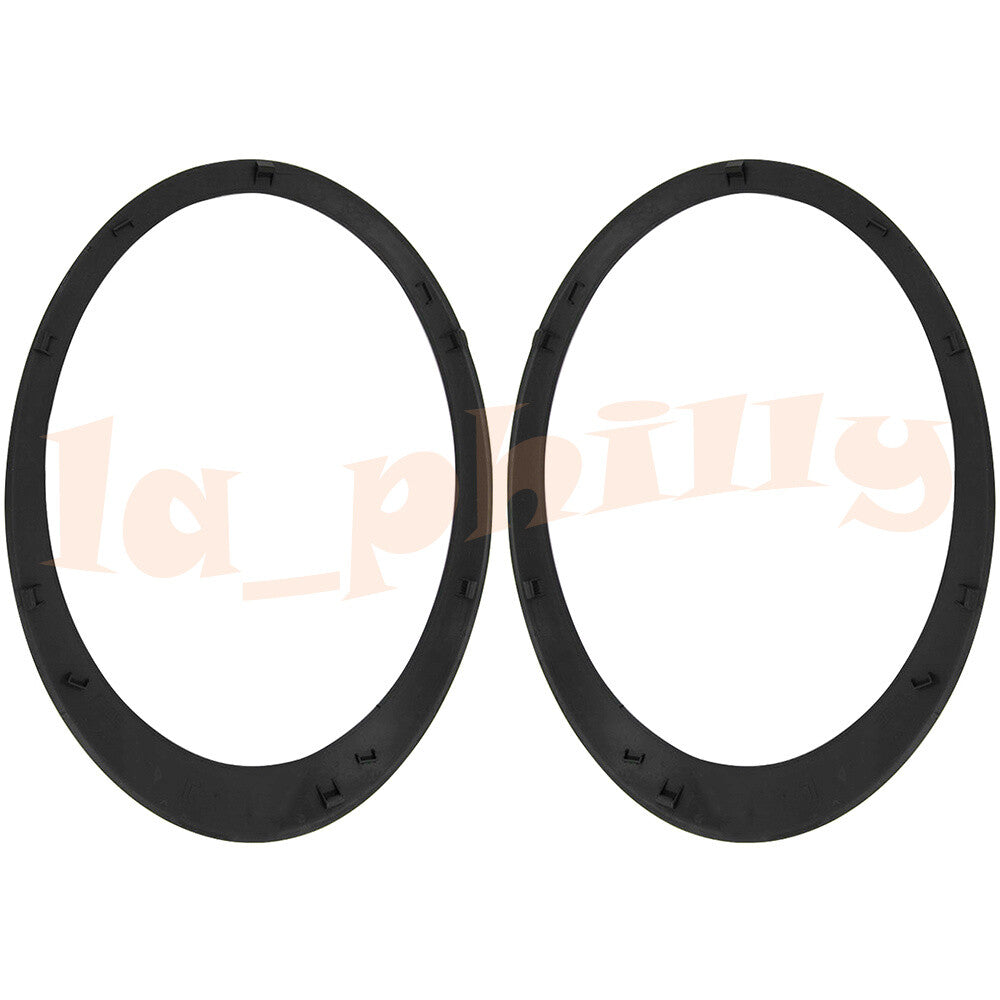 Pair Front Left Right Headlight Trim Ring Fits 2007-2015 for Mini Cooper Black