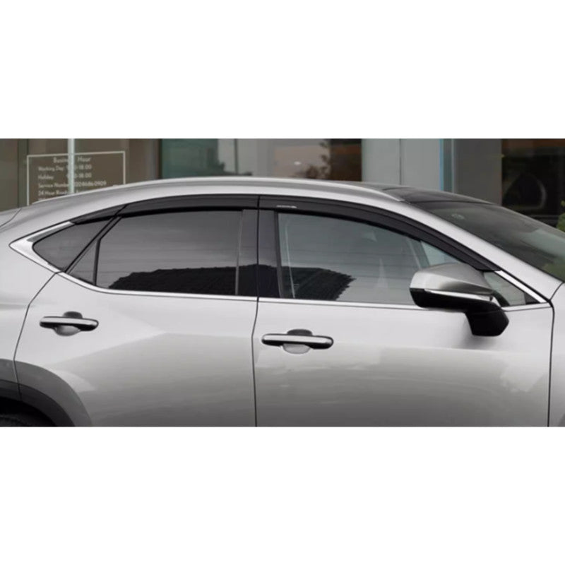 for Lexus NX250 350h 2022-24 Black Window Wind Visors Rain Guard Vent Deflectors