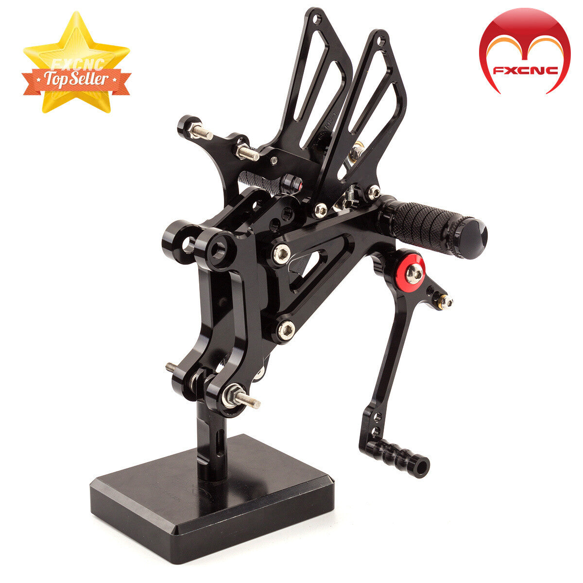 CNC geared footrest foot pin shifting mechanism suitable for RS125 2T 1995 - 2008 2009 2010