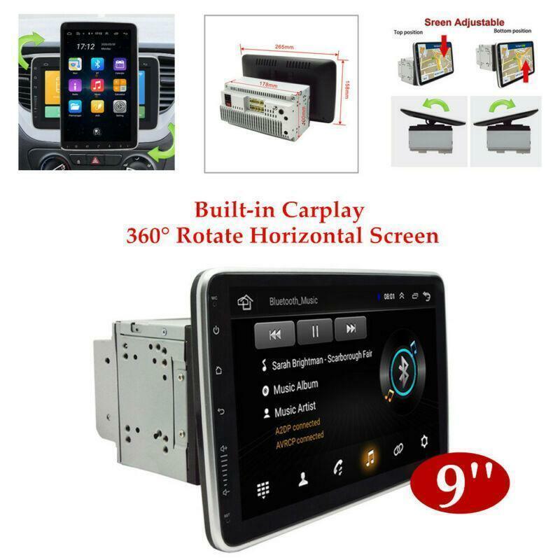 2 Din 10.1HD Carplay Android 9.1 Car Radio GPS Navi 360¡ã Rotate Horizontal