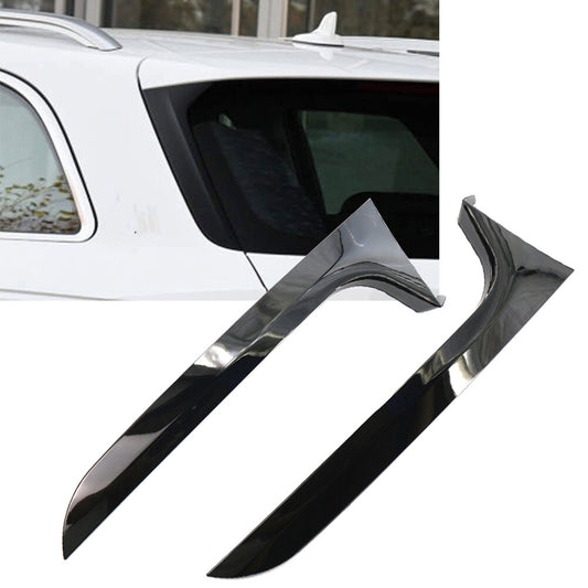 2X Rear Window Spoiler Canard Splitter For A6 C7 Allroad TDI Quattro 12-18 Black