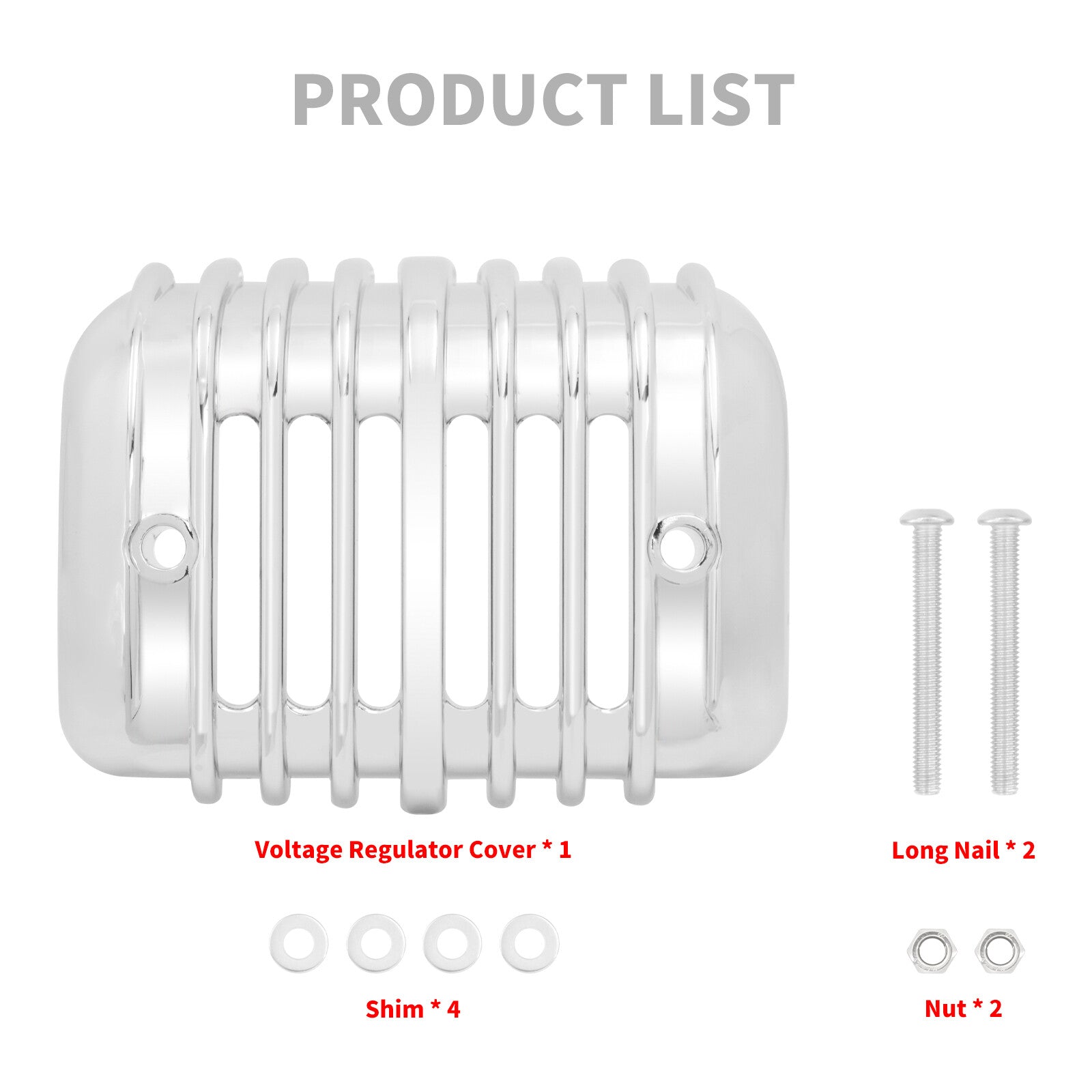 ABS Chrome Voltage Regulator Cover Fairing Fit for Harley Softail FXS FXSB 01-17