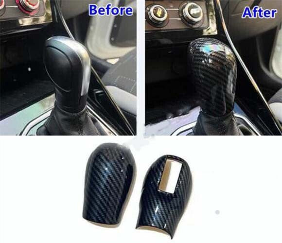 Fits for VW for Jetta 2011-2021 carbon fiber ABS internal shift button cover trim