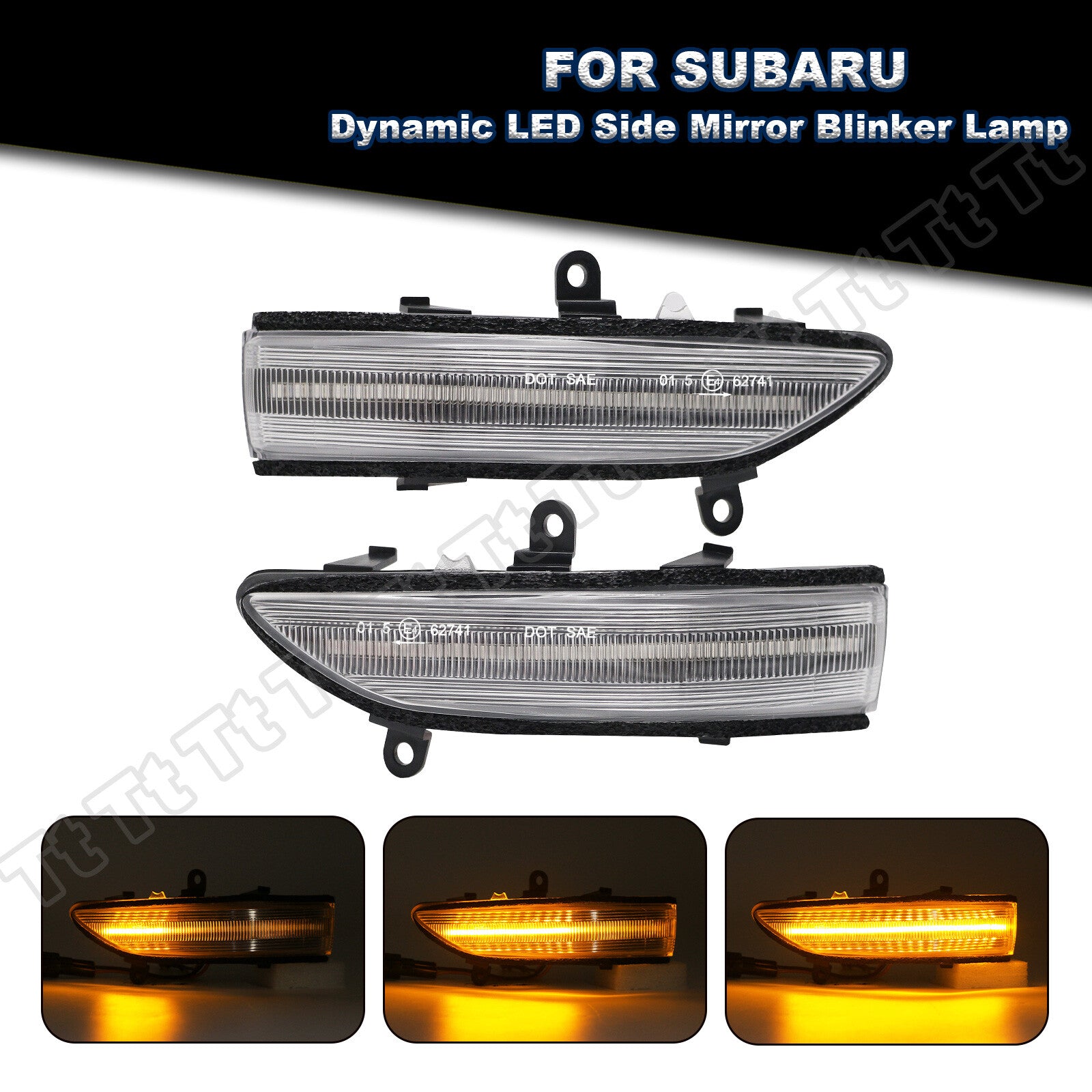 Sequential LED side mirror turn signals for Subaru Impreza WRX STI Forester