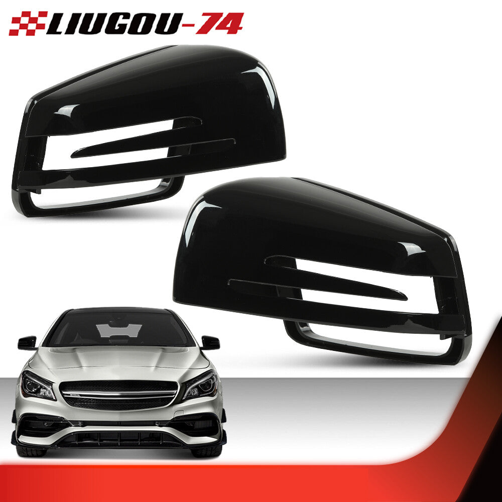 Smooth black mirror-finish protective case suitable for Mercedes-Benz W204 W221 W212 C207 C63