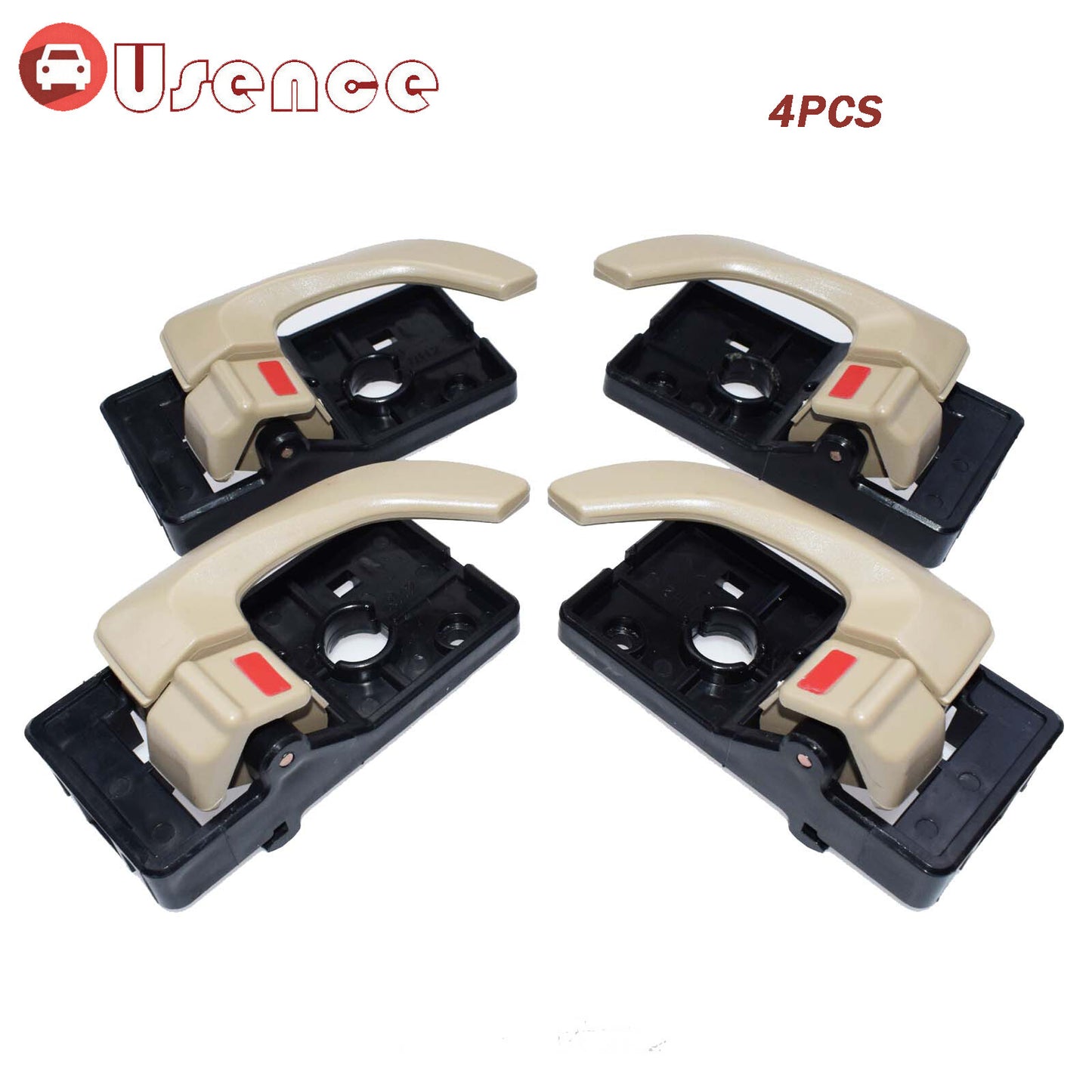 2Pairs Left  Right LH RH Beige Inside Door Handle For 2005-2009 for Hyundai for Tucson
