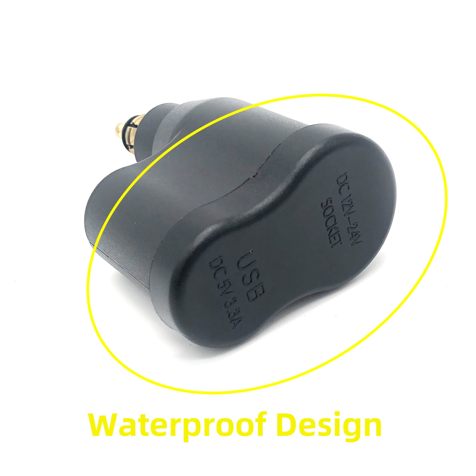 Motorcycle for BMW Din Plug Dual USB DIN Lighter Charger Waterproof Socket