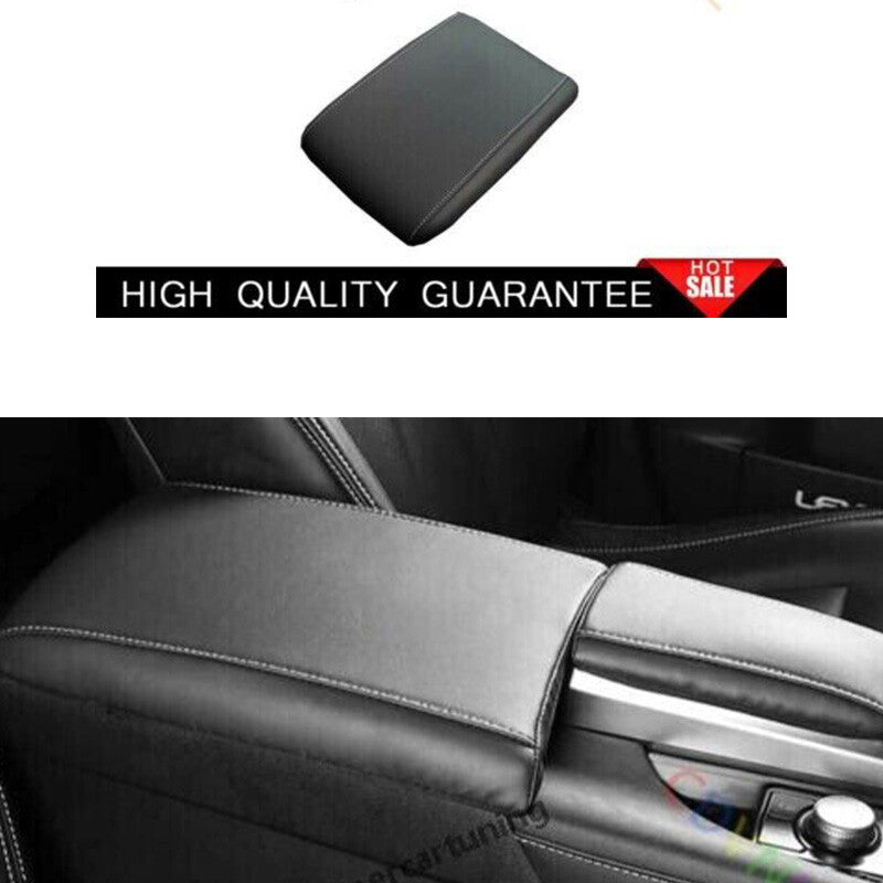 for Lexus RX350 450h 2016-2019 Black Leather Central Console Armrest Box Cover