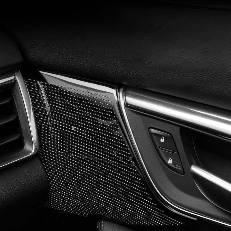 Inner Front Door Handle Speaker Cover Trim Black Steel for Cadillac CT5 2020-24