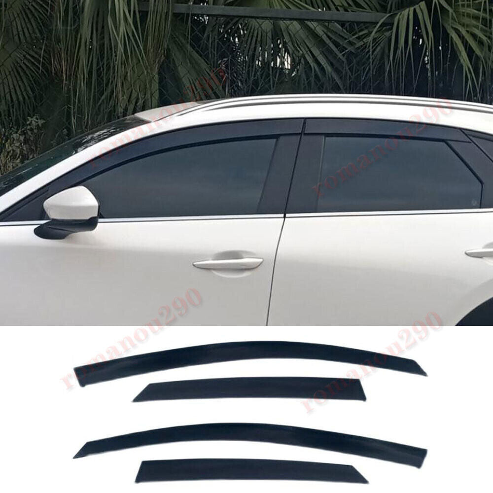 for Mazda CX-30 2020-2024 Smoky Window Wind Visors Sun Rain Guard Vent Deflector