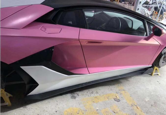 Carbon fiber side skirt lip for Lamborghini Aventador LP700 LP720 LP750 (11-19)
