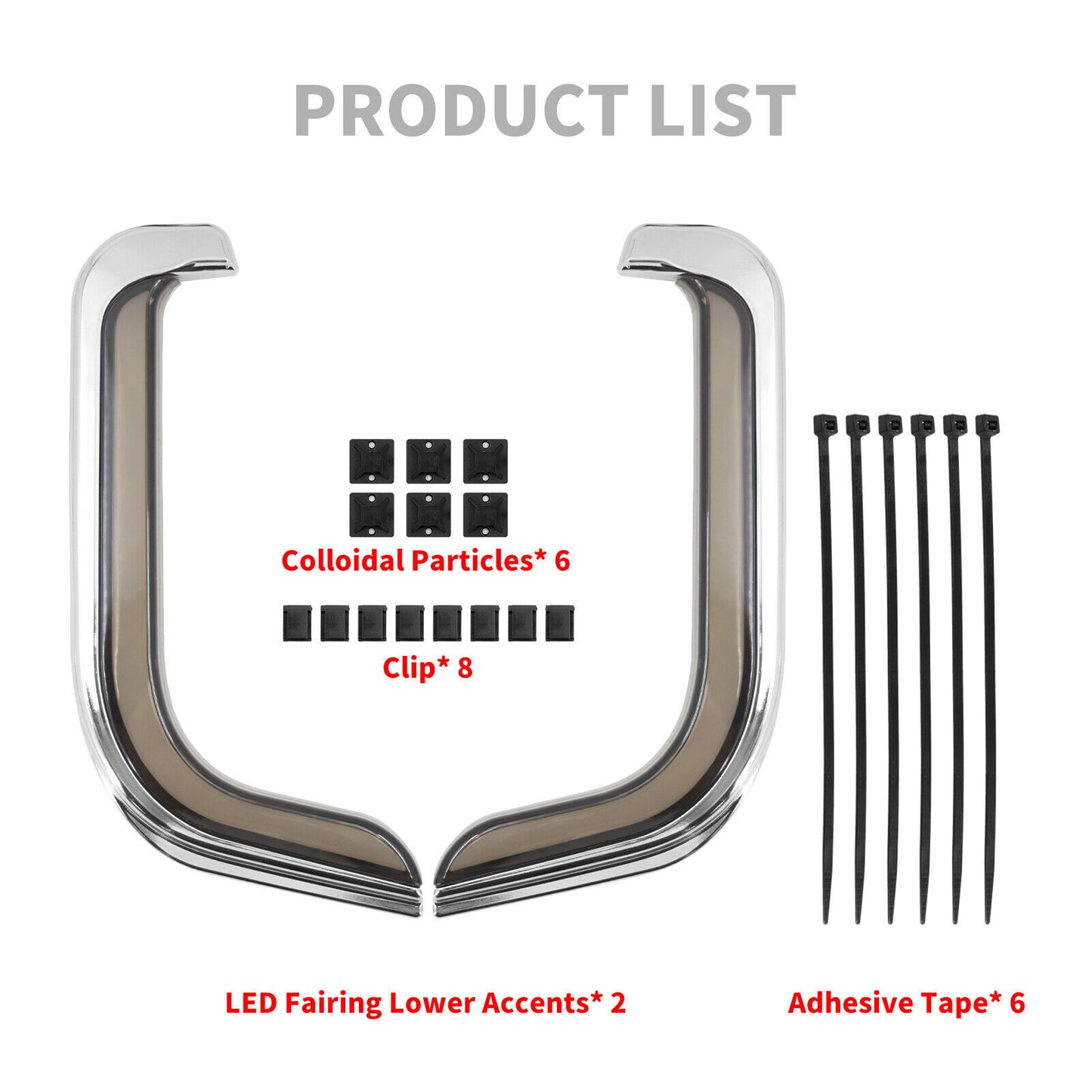 LED Fairing Lower Accent Turn Signal Light Fit for Harley Touring CVO 2006-2013
