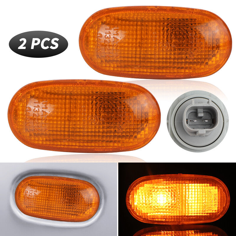 2x Turn Signal Side Marker Light fit for Mitsubishi Lancer Mirage Montero Pajero