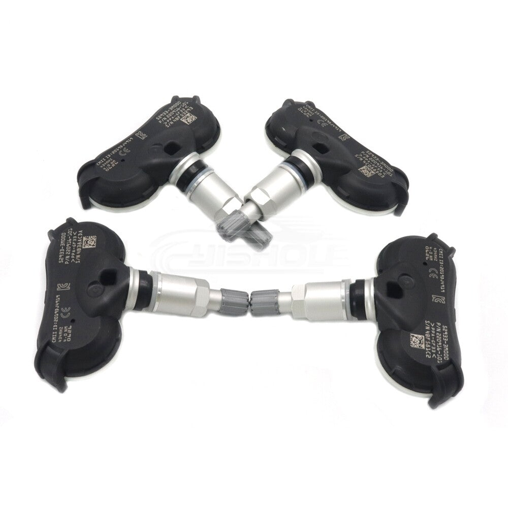 Four new TPMS tire pressure sensors for Hyundai iX35 Equus 52933-3M000 529333M000