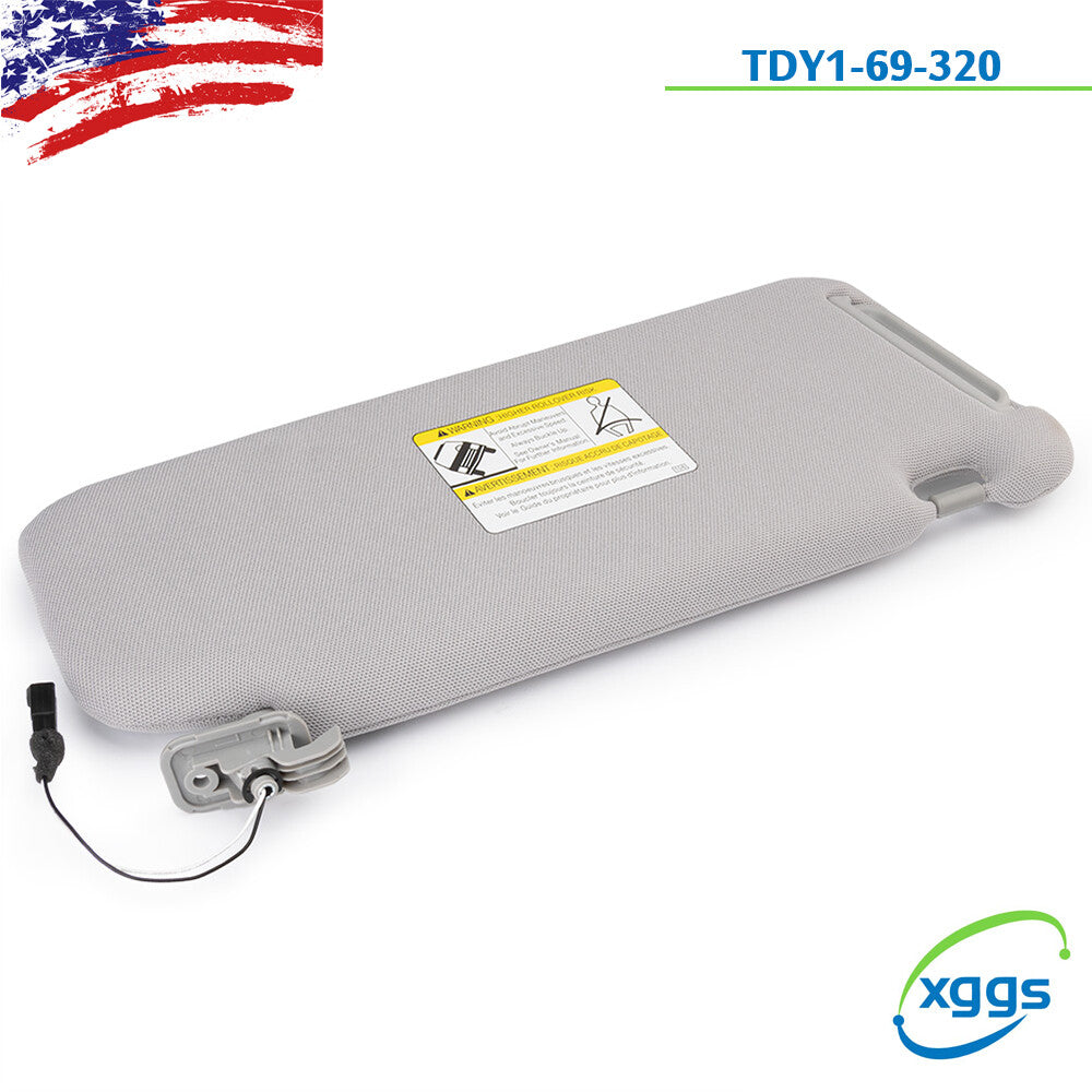 For 10-15 for Mazda CX-9 Left Side Gray Sun Visor with Lights TDY1-69-320