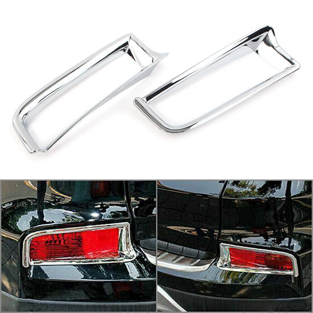 for Honda CR-V 2015 2016 2x Chrome Rear Bumper Reflector Moulding Cover Trim