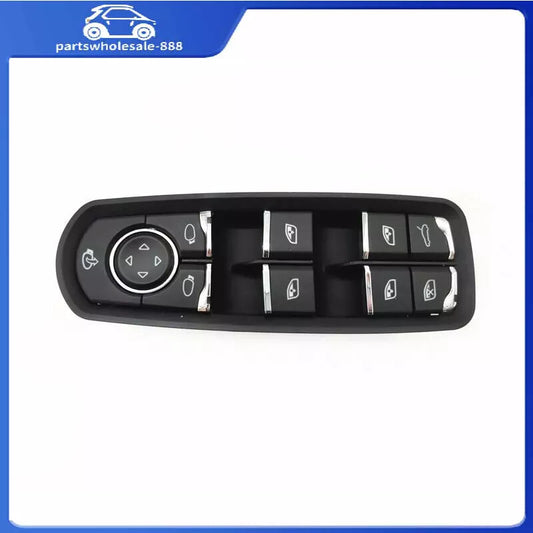 The front left power window switch is applicable to for Porsche for Cayenne 2018 - 2021 and for Panamera 2017 - 2020.