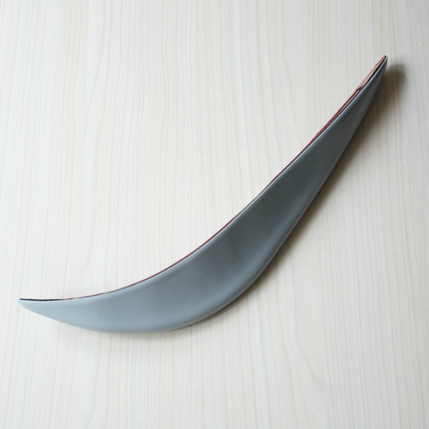 2Pc Car Bumper Grey Soft Anti-rub Stickers Cover Protector Guard Streamline Pad
