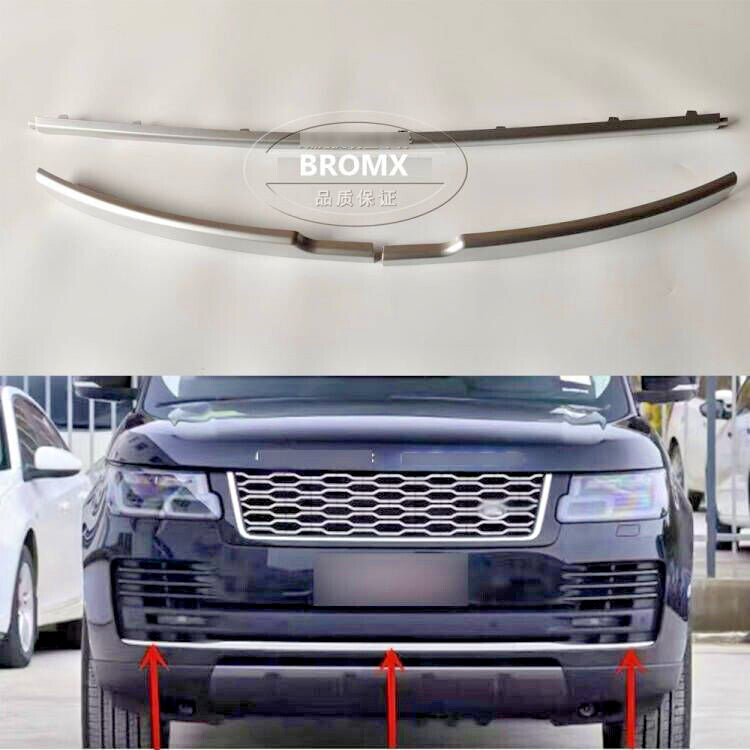 Front Bumper Protector Strip Trim Body Kit for Range Rover L405 2013-2017 Silver