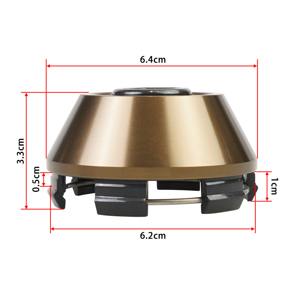 1Pc 61mm Wheel Hub Center Cap Cover Hubcaps Rim Car Hubcap Bronze Racing B-Type