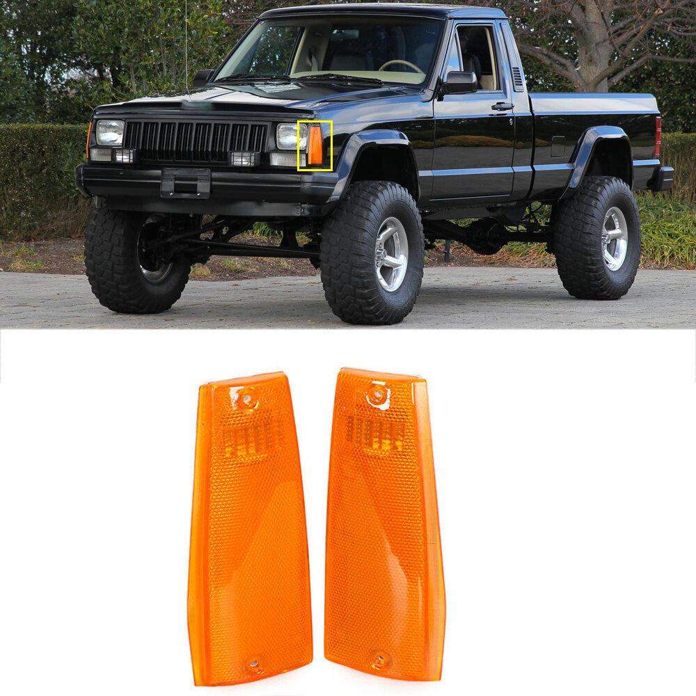 1Pair Corner Parking Light for Jeep Cherokee Wagoneer Comanche Pickup Truck