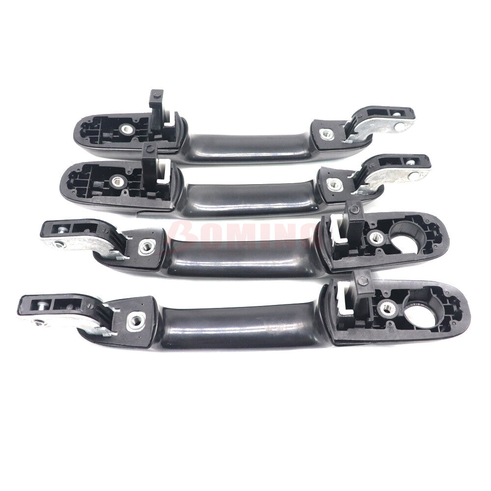 4-piece front and rear exterior door handles for 06-11 modern accent base coat black DS546