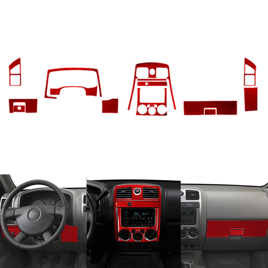 15X Red Carbon Fiber Front Dashboard(TCS) Cover For Colorado 04-12/ for Canyon 05-12